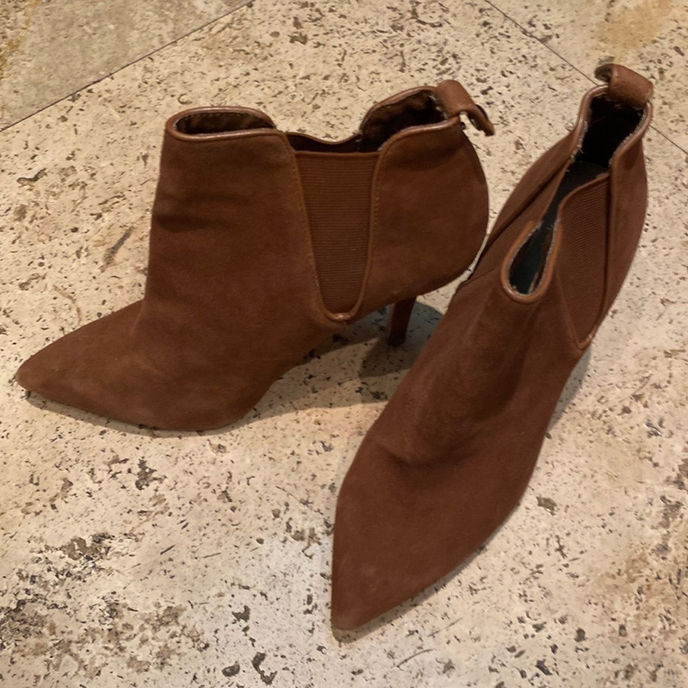 Boston Proper Ankle Boot Carmel Brown Size 8